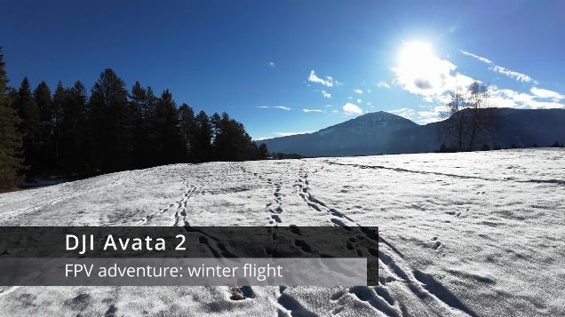 FPV adventure, winter flight - DJI Avata 2 #dji #fpv #djiavata2