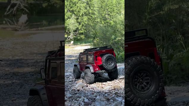 hidden lake in the forest04 - Traxxas TRX 4 Defender #traxxas #trx4defender #trx4