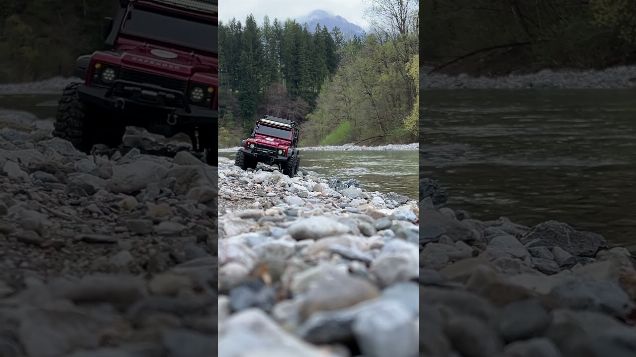 trail along the river01 - Traxxas TRX 4 Defender #traxxas #traxxastrx4 #trx4defender