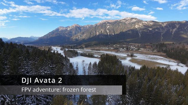 FPV adventure, frozen forest - DJI Avata 2 #dji #fpv #djiavata2